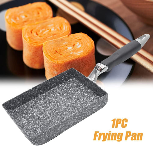 Tamagoyaki Omelette Pan, Japanese Square Egg Pan Nonstick Frying Pan for Eggs, Sandwiches, Pancakes, Omelets(size:straight side)...