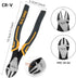 Diagonal Cutting Pliers, 7 Inch Premium CR-V Steel Wire Cutters, Heavy Duty Side Cutting Pliers, PVC Handle Comfort Grip...