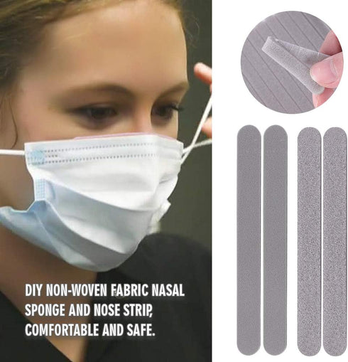 50Pcs Nose Bridge Strips Pad Anti-Fog Cushion Protection Stripe Self-Adhesive DIY Crafting (Black Latex- 100pcs)...