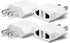 Unidapt US Plug Adapter, European to USA Travel Plug Adapter, Europe to America, Mexico, Japan, Canada Power Outlet Adapters Wall Plugs, Type A 4-...