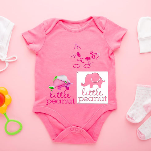 22pcs Baby Stencils, Baby Shower Stencils Baby Stencils for Painting Stencils for Fabric Painting Baby Shower for Baby Onesies Bib Bodysuit Bag Sh...