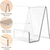 5 Pack Acrylic Book Stand, Book Holder for Display, Clear Easel Stand for Display, Display Holder for Postcard, CD, Frame, Picture, Magazine, Plat...