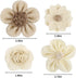Handmade Natural Rustic Burlap Flowers Assorted Burlap Rose 20PCS for Wedding Decoration and Floral DIY Crafts Making by CCINEE...