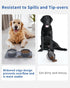 Collapsible Portable 2-in-1 Dog Bowl, Travel Dog Bowl Integrated, Silicone Foldable Expandable Food Water Bowl with Carabiner - Anti-Spill and Ant...