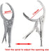 Alloy Steel Car Oil Filter Plier Remover Wrench Vice Locking Grip Vise Spanner Removal Repair Hand Tools Adjustable Hold Grip...