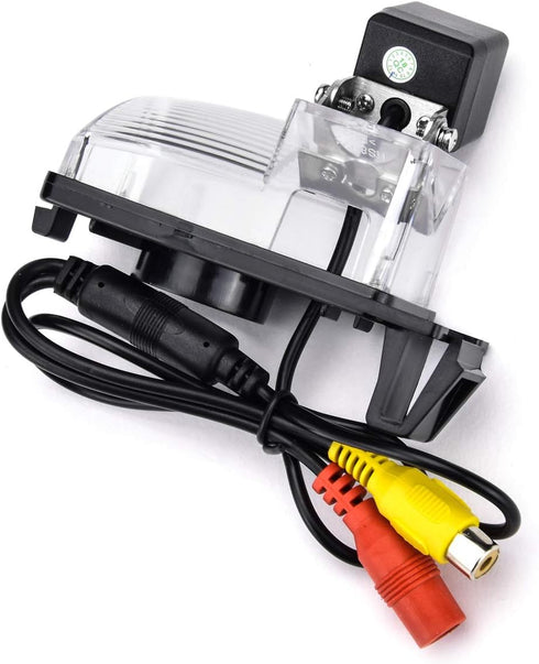 12 LED Adjustable Angle Car Rear View Camera for Nissan Tiida/Versa Hatchback/Grand Livina/Pulsar/Fairlady Z & Vehicle Camera Waterproof Reversing...
