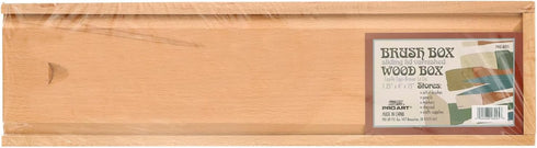 PRO ART Wood Brush Box 15"x 4"x 1.25"...