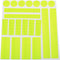 E-outstanding Reflective Sticker for Bike 21PCS Yellow Safety Reflector Waterproof Adhesive Reflective Decals for Cycling Bicycle, Wheelchairs, Mo...