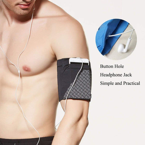 Sports Running Armband,Lightweight All Purpose Sport Bag Arm Band Strap Holder Pouch Comfortable Phone Armband Sleeve for Exercise Workout Fits iP...