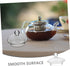 PRETYZOOM Teapot Accessory Teapot Lid Teapot Supply Clear Teacup Lid Lid Transparent Teaware Lid Tea Kettle Lid Accessory Delicate Cover Glass Hig...