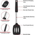 Silicone Spatula Turner Set, Premium Spatulas Silicone Heat Resistant Pack of 2 Kitchen Spatula for Nonstick Cookware, Solid & Slotted Rubber Spat...