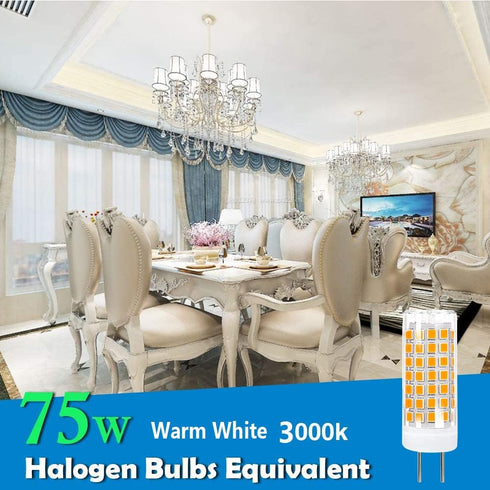 G8 LED Bulb Dimmable 8W Equivalent to 80W-100W Xenon Halogen Bulb, T4 Bi-Pin G8 Base, 120V for Under Counter Kitchen Lighting, Under-Cabinet Light...