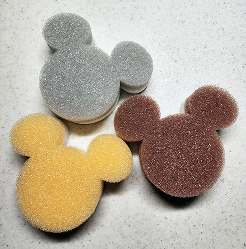 Daiso Disney Mickey Mouse Kitchen Sponge & Melamine Sponge Set...