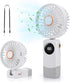 Handheld Fan, Portable Hand Fan USB Rechargeable Fans with 5 Speeds, Mini Foldable Battery Operated Fan, Small Desktop Fans with LED Display for H...