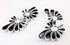 Chinese Frogs Button Closures Hook & Eye Fastener - Sewing Quilting Renaissance Dance Hawaiian Bridal Costumes Outfit Drapery Home Decor-Black/Whi...