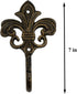 Wall Mounted Cast Iron Home Decor Single Hook with Unique Design (Spire)...