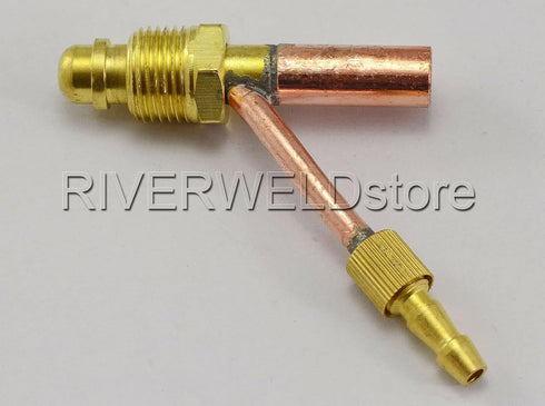 RIVERWELD Cables and Gas (Water) Separate Cable Connector Fitting for TIG Welding Torch (5/8"-18 Male WP26)...