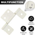 Three Leaf Non-Mortised Hinge for Mobile Home & RV Interior 6 Packa White Door Hinges with Screws...