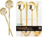 Party Bargains Disposable Plastic Flatware Soup Spoon Utensils, 32 Pack, Gold, Novelty Modern Design Kitchen Silverware Cutlery, Excellent Use for...