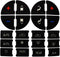 SecosAutoparts AC Panel Decals & Radio Button Repair Decal Set AC Controls AC Dash Button Sticker Repair Kit Compatible with GMC Compatible with C...