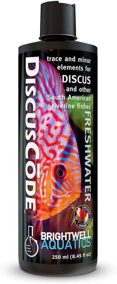 Brightwell Aquatics DiscusCode - Trace & Minor Elements for Discus & Other South American Riverine Fishes 250-ml...
