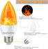 Bestview Flickering Light Bulbs,3 Modes Led Flame Effect Light Bulbs, Smart E26/E27 Chandelier Base Candle Fire Light Bulb for Halloween, Christma...