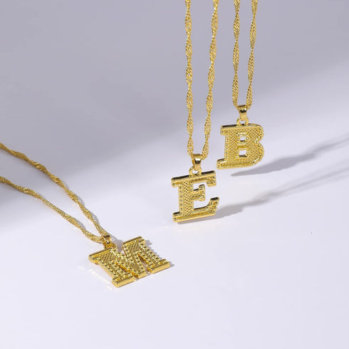 Dainty Initial Necklaces for Women, 26 Alphabet Pendant Chain Necklace from A-Z, 18K Gold Plated Name Letter Pendant Charm Necklace for Women...