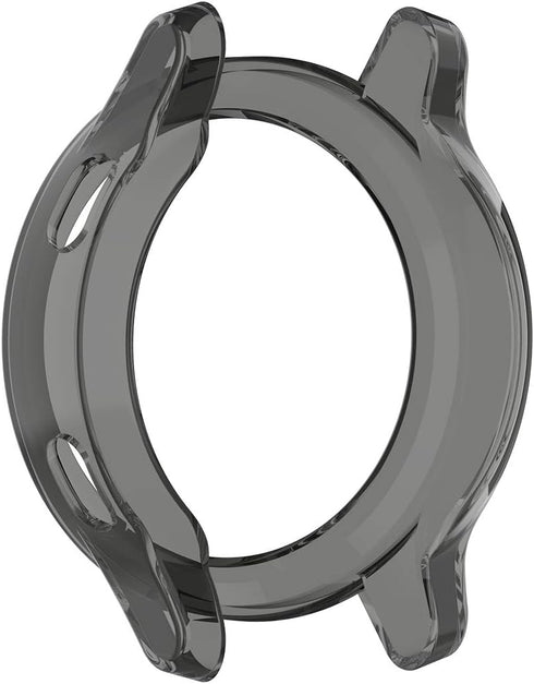 Black-3Pack Covers Compatible with Garmin vívoactive 4 Watch Case Accessories Transparent TPU Protective Bumper Scratch-Resistant for 45 mm Vívoac...