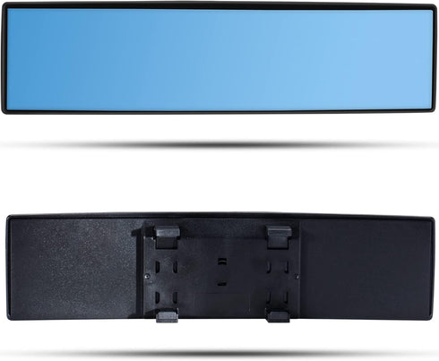 MIAOKE Blu-Ray Car Mirror - 12 Inch Anti-Glare Easy To Install, Universal All Car Wide Angle Panoramic Rear View Mirror Accessory...