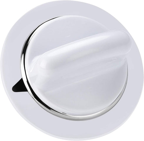 AMI PARTS WE1M654 Timer Knob with Metal Ring for General Electric Dryer & Hotpoint Dryers - Replaces AP3995098 WE01M0443 WE1M443(1PC)