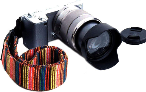 WANBY Camera Strap Canvas Multicolor Neck Shoulder Camera Strap with Quick Release Buckles for DSLR SLR...