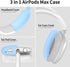 AIRSPO Airpods Max Case Cover, Silicone Case Cover for AirPods Max Headphones, Anti-Scratch Ear Pad Cover/Headband Cover for Apple AirPods Max, Ai...