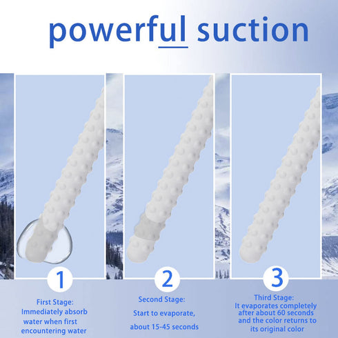 3X Reusable Drying Rods Scouring Sticks Water-Absorption Absorb Absorption Stick Laboratory Desiccant Stick Quickly Drying Stick Diatom Bump for T...