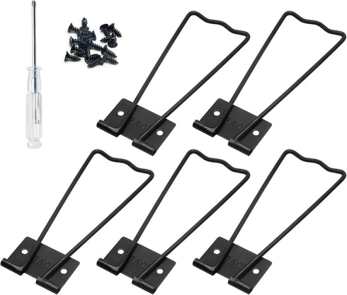 5 Pcs Easel Back, 4.39” Iron Picture Frame Easel Back, Photo Frame Easel Back Stand with Screws & Screwdriver (Black)...