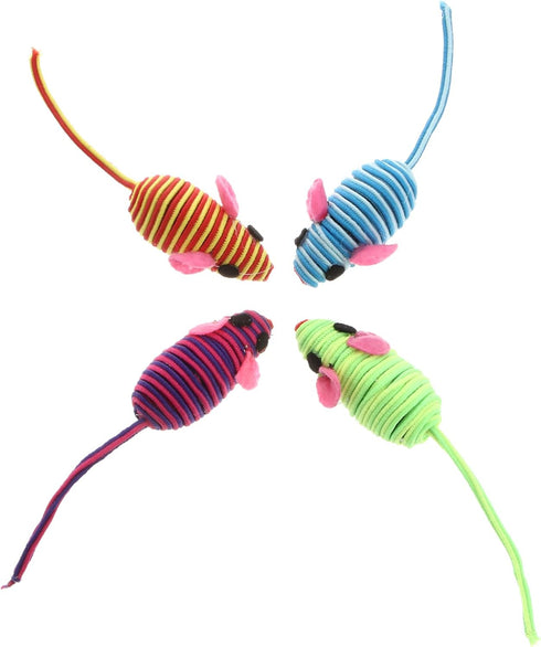 Totority Catnip Mice Cat Toy Rubber Band Mouse Catnip Toys for Cats Funny Pet Shop Mouse Toy Pet Elastic Rope Mouse Cat Teaser Playing Prop Realis...
