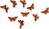 Monarch Butterfly Garland, 6.5 feet Long...