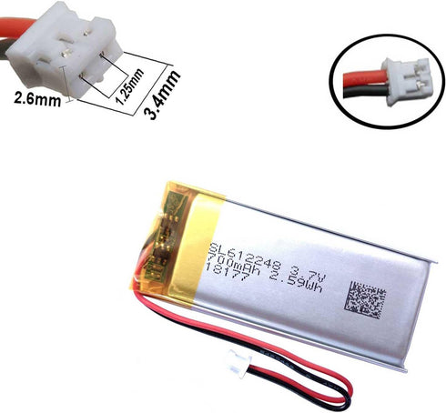 602248 Battery, 700mAh Battery Replacement for Sena SMH10, SMH10R SMH10D Motorcycle Bluetooth Headset, Linkin Ride PAL SP31 Battery Pack...