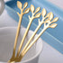 AnSaw 20-Pieces 4.7-Inch Small Coffee Spoons With Leaf Handle(Gold)...