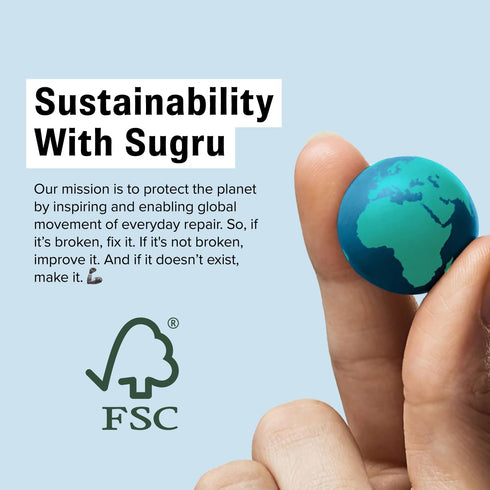 Sugru by Tesa - All Purpose Super Glue, Moldable Craft Glue for Indoor & Outdoor - Adhesive Glue for Creative Fixing, Repairing, Bonding & Persona...