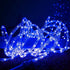 33ft LED Rope Lights, 110V 2 Wire Connectable Blue Rope Lights Outdoor, 240 LED Waterproof Blue Rope Christmas Lights for Deck, Patio, Pool, Campi...