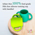 Silicone Baby Cups for Baby or Toddler 2 Pack Flexible Food-Grade Safe BPA Free with Easy-Grip Handles for Self-Feeding Training...