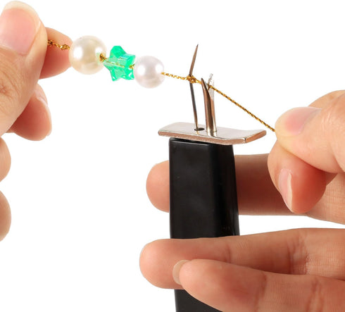 NQEUEPN Bead Knotting Tool for Jewelry Making, Convenient Knotter Tool Bead Cord Knotting Tool Beading Tool for DIY Jewelry Beaded Bracelet Ankle ...