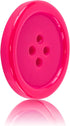 Super Z Outlet 100 Pack 1 Inch Buttons Flatback Sewing Colored for Arts & Crafts, Fashion Clothing, DIY Projects (Hot Pink)...