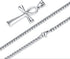 Stainless Steel Coptic Ankh Cross Religious Pendant Necklace for Men Women, 20-24 Inches Chain...