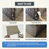 KING MOUNTAIN Canvas Repair Patch 9 x11 Inch 2 Pcs Self-Adhesive Waterproof Fabric Patch for Sofas, Tents, Furniture,Tote Bags, Car Seats (Black)...