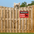 2 Pack Beware of Dog Signs 10 x 7 Inches Metal Dogs Warning Sign for Fence Yard Door Gate Lawn Reflective Sturdy Rust Aluminum Waterproof Easy to ...