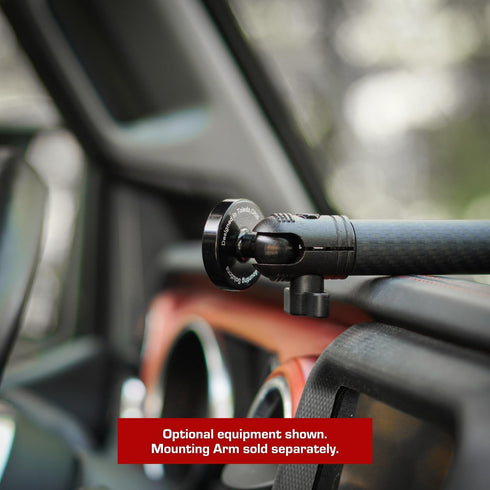 DiabloM6 Magnetic Cell Phone Mount Compatible with iPhone and Android Smartphones - 20mm Attachment Ball - Metal Plate attaches to Device......
