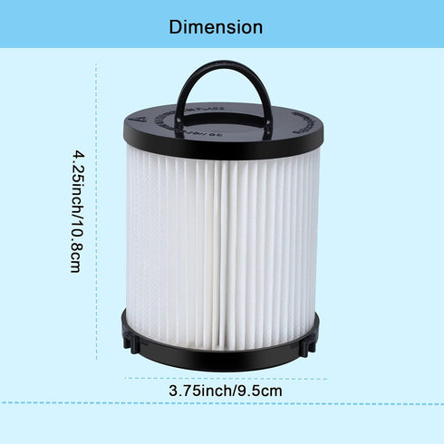Podoy DCF-21 Vacuum Filter Compatible with Eureka Airspeed AS1000 EF91B 67821 68931 68931A EF91 EF-91 EF-91B Washable Reusable Vacuum Filter Repla...