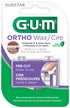GUM Orthodontic Wax for Braces and Dental Devices - Soothing Dental Wax with Vitamin E and Aloe Vera - Clear Color and Refreshing Mint Flavor (6pk...