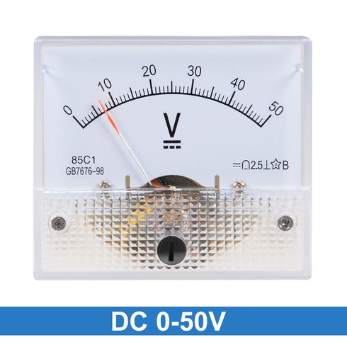 uxcell DC 0-50V Analog Panel Voltage Gauge Volt Meter 85C1 2.5% Error...